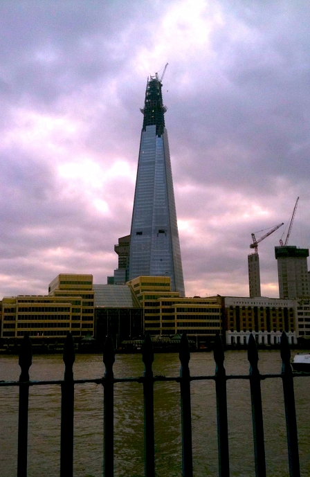 © Robert Rotifer The Shard im Aufbau, chronologisch